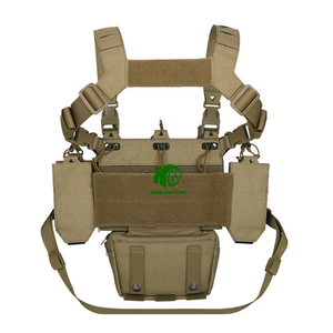 Gilet da allenamento in Nylon Kango 1000D giubbotto mimetico sul petto tattico Molle - Product Image 5