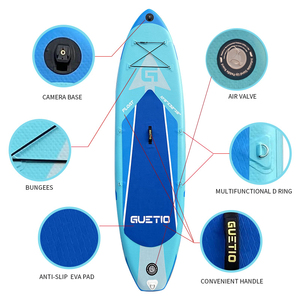 GUETIO-Tabla de Paddle de PVC, tabla de aire para surfear, inflable, redonda, <span class=keywords><strong>Softboard</strong></span> - Product Image 4