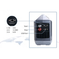Nuevo Marcador Láser de Fibra Portátil CNC FyeBoon de Alta Velocidad y Fácil Operación, Enfriamiento por Aire, BMP/DXF/PLT/HPGL/JPEG 110/220V para Metal