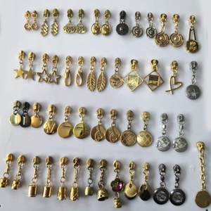 Zipper Slider <b>Puller</b> OEM Factory Custom Brand Logo Nickel Free Metal Auto Lock Zinc Alloy Painted - Product Image 3