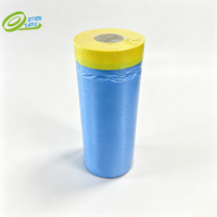 Film de masquage en plastique pré-adhésif pour automobile, largeur 55 cm, pour peinture automobile, film bleu HDPE pour peintres