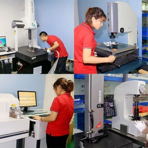 Soporte de bisagra de aluminio personalizado para torneado y fresado CNC, con múltiples orificios de conexión, piezas de unión de aluminio anodizado dorado para automatización - Product Image 6