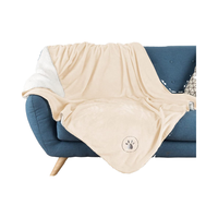 Jeté en sherpa réversible de luxe, imperméable, léger, couverture pour animaux de compagnie, protège les canapés, les lits, les éclaboussures, les taches, les chiens, les voyages, l'été