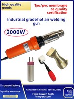 Pistolet de soudage à air chaud pour plastique TPO/PVC 3000W certifié CE 110V, machine à souder les bâches et membranes imperméables