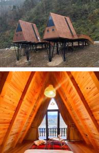 Casetta in Legno di <span class=keywords><strong>Pino</strong></span> Scandinavo a Triangolo Piccolo con Design Moderno, Certificazione CE EcoVadis, Costruzione Impermeabile e Durevole per Uso Alberghiero, Garanzia di 3 Anni - Product Image 5