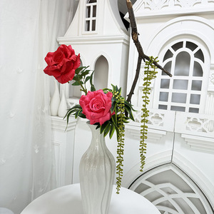 Fábrica de Flores Meiyu, Rosas Artificiales de Tallo Único, Flores de Seda Realistas para Decoración del Hogar y Bodas - Product Image 4