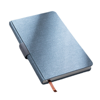 Vente en gros pas cher Promotion multicolore Journal d'affaires planificateur couverture en cuir Cahier de logo personnalisé avec porte-stylo