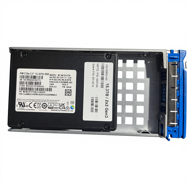 Internal New SSD for NetApp X4014A A800 108-00892 PM1733a 15.3TB SED NVMe SSD Disk Drive A250 Solid State Drive