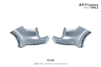 Parachoques Trasero Original para Porsche Cayenne 9Y0.2 2024 2025 2026, 9Y0807417J G2X 9Y0807418A G2X
