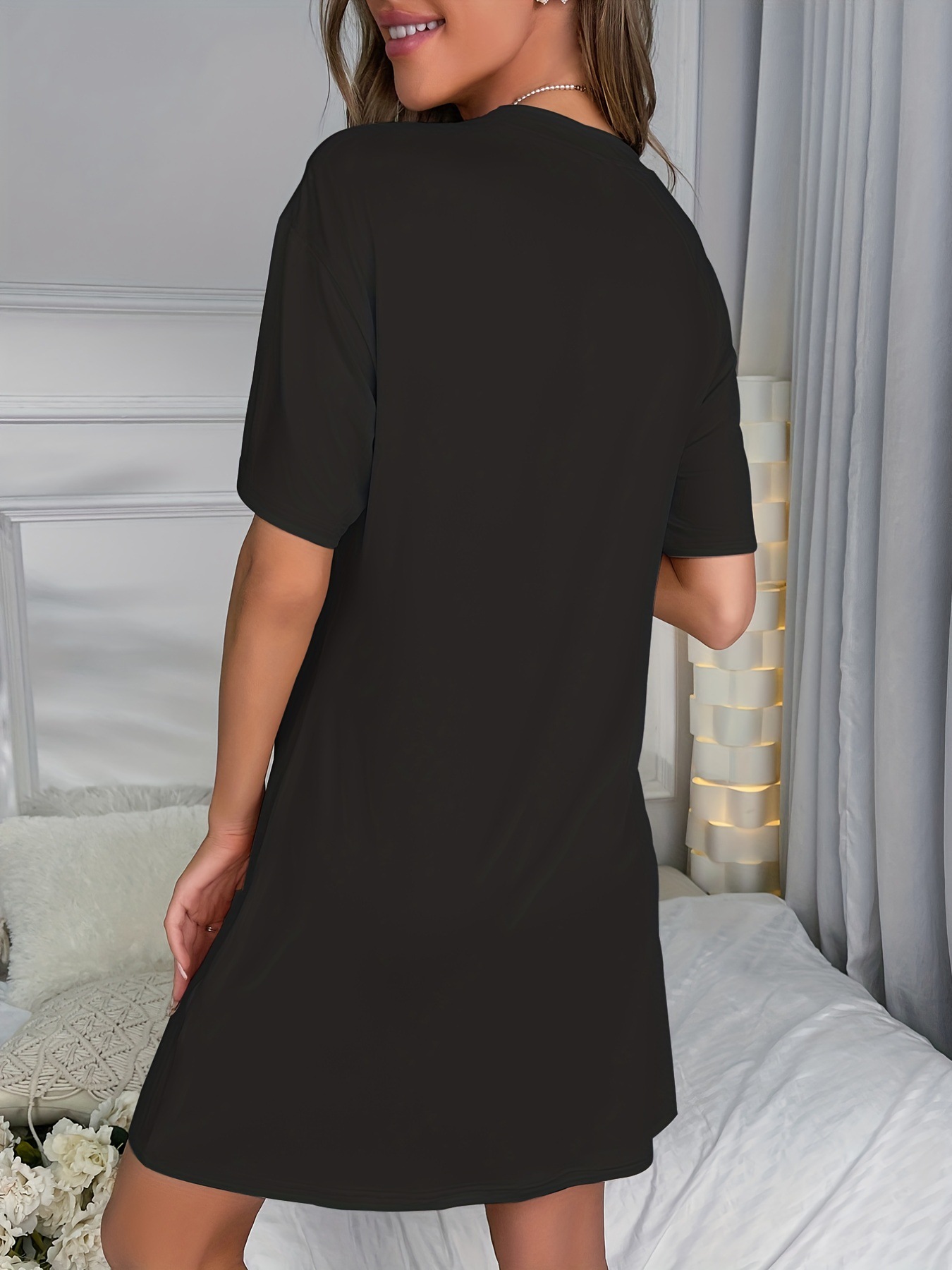 slim fit dress slacks Natural Nightgown from 100% Linen main image 0