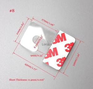 Onglets adhésifs en plastique pour trous d'affichage personnalisés de propre marque - Product Image 5