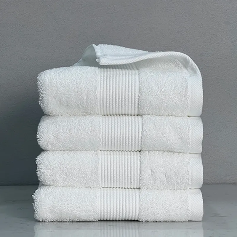 Branco 100% algodão hotel alta qualidade absorção de água e durável rosto toalha logotipo personalizado algodão spa mão toalha