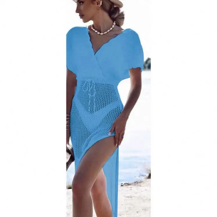 Costume da bagno in tre pezzi 2024 nuovo Bikini Sexy alla moda in Mesh con spacco da bagno Bikini Bikini e Beachwear