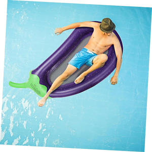 Inflatable Eggplant Float Raft 270x110cm PVC Floating Bed For Pool Adults And Kids - Product Image 3
