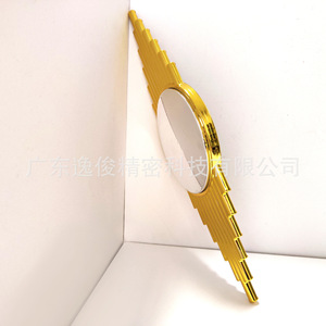 Luxury Gold Color <b>Block</b> Decorative Buckle 300mm Long Plastic Furniture Hardware Contemporary Design High Quality - Product Image 5