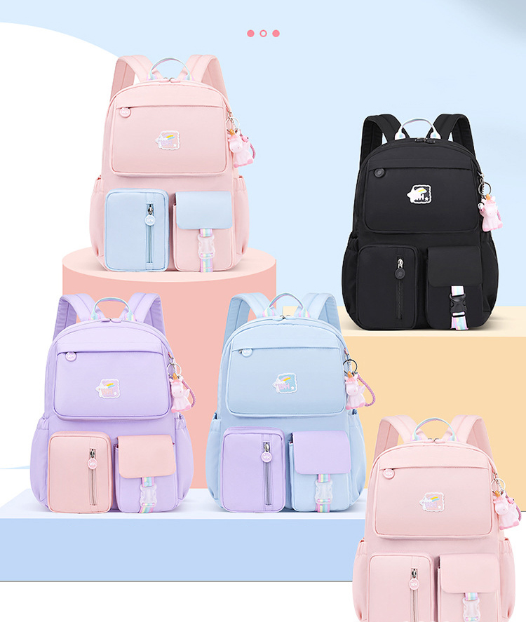 Factory Customized 2021 new fashion primary school students' school bag for grade 1 to Grade 3 to grade 6 boys and girls lightwe
