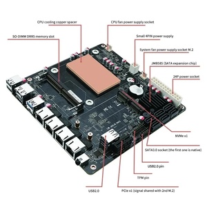 Itx Motherboard Board Mini PC Integrated Card I3-N305 4x I226-V 2.5G 2*NVMe 6*SATA3.0 Industrial Mini Pc Mother N7 Motherboard M - Product Image 3