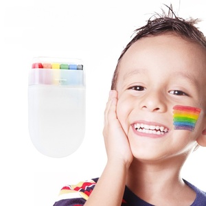 Kit de Pintura Facial de 6 Colores a Base de Minerales para Niños, Pintura Corporal y Facial, Estilo Simple, para Fiestas y Festivales - Product Image 2