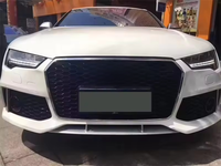 Kit de Parachoques Delantero para Auto A7 S7 C7 C7.5, Estilo RS7, con Rejilla de Panal, para Audi A7 S7 C7 C7.5 2009-2018