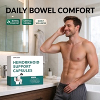 Capsules de soutien pour hémorroïdes sous marque privée OEM ODM Confort intestinal pour l'inconfort anal avec gélules molles à base de plantes pour hémorroïdes 60 unités en gros