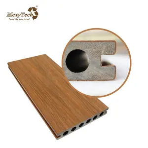 빌라 사용 덮인 공동 압출 나무 플라스틱 복합 WPC 바닥재