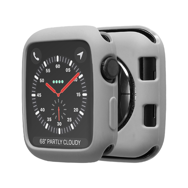 COOLYEP Wholesale Solid Color Rubber TPU Protective Covers Apple Watch Cases for Models 6 SE 5 4 3 Watch Boxes & Cases