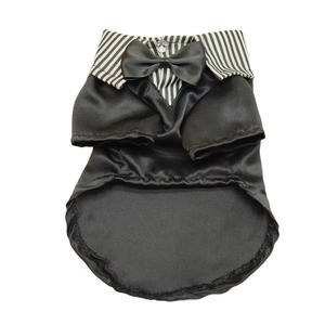 Traje para Perro, Conjunto de Primavera para Cachorro, Corbata de Moño Negra, Conjunto de Dos Piezas, Ropa para Perro, Camisa Elegante y Transpirable - Product Image 4