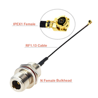 Vis arrière N à U.fl Câble N Type Femelle à RF4 RF1 Connecteur Mâle/Femelle RF1.13 RG178 Pigtail Antenne Extension Jumper