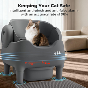 Caja de Arena Inteligente para Gatos, Nueva de Fábrica, sin Olor, Controlada por Aplicación, con Sensores de Seguridad Dobles, Diseño Abierto, Autolimpiable - Product Image 5