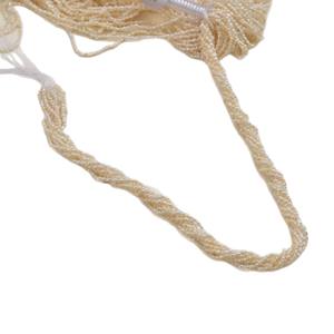 Perles d'eau douce naturelles Wenchi Mini 2 mm, blanches, irrégulières, chaîne torsadée brisée, semi-finies, pour modèles DIY de torsades de pâte frite, modèle 30686 - Product Image 5