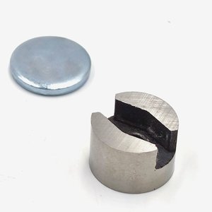 Aimants en terre rare Alnico 5 à base ronde, type fer à cheval, avec support - Product Image 2