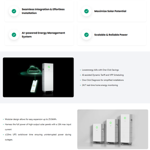 Système de stockage d'énergie domestique tout-en-un SAJ HS2 5 kW monophasé, alimentation sans interruption (<span class=keywords><strong>UPS</strong></span>) IP65, extensible jusqu'à 20 kWh - Product Image 4