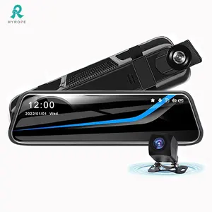 10 Inch Touch Screen Car Mirror Dual Lens Night Vision Driving Recorder Video Dash Cam Car