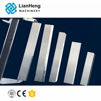 Ligne de production de découpe de tissu industrielle automatique LHMC avec lames de coupe de fibres, capacité de 1000 kg/h, 380 V, garantie 1 an