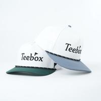 5-paneels Oxford Dobby Snapback pet met lasergesneden, waterdichte buitenkant, golf- en baseballcap, hoge kwaliteit geborduurde custom polyester