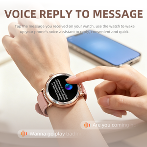 Nuevo Reloj Inteligente HW-L2 Mini con ChatGPT, Despertador, Pantalla Redonda de 1.26 Pulgadas, Resistente al Agua IP67, Monitorización de Salud, Reloj Inteligente para Mujer - Product Image 3