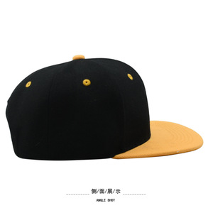 Unisex Maßgefertigte 6-Panel Sportliche Snapback-Kappen mit Handgestickten Schleifen-Patches Flacher Schirm Einfaches Logo für Erwachsene Hip-Hop - Product Image 3