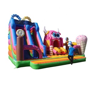 Zamek potwory สไลเดอร์เป่าลมสำหรับกิจกรรมกลางแจ้งปราสาทกระโดดเด้งขนาด500กก. รองรับผู้โดยสาร4-8คน - Product Image 2