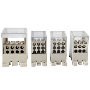 Bloc de bornes Cnaom Fj6g-250, 1 entrée, 6 sorties, 250A, boîte de distribution de type barrière avec couvercle transparent et coque ignifuge - Product Image 2