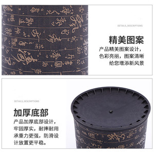 <b>Large</b> Size Trash Can 10L Cylindrical Double Layer Indoor Waste <b>Bin</b> For Home Office Hotel Bedroom Kitchen Living Room Bathroom - Product Image 3