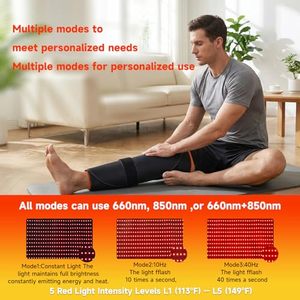 Tapis de <span class=keywords><strong>luminothérapie</strong></span> rouge 39,4'' x 23,6'' pour le corps, couverture de <span class=keywords><strong>luminothérapie</strong></span> à 360 LED pour la maison, soulagement des douleurs musculaires - Product Image 4