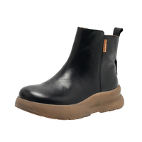 Bottines en daim pour femmes avec fermeture éclair latérale et lacets, confortables et respirantes - Automne/Hiver