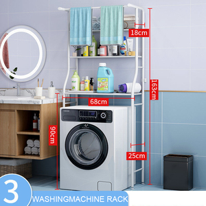2024 Nueva Clase 3 capas de pie Baño Ahorro de espacio Inodoro Lavadora Estante de almacenamiento - Product Image 6