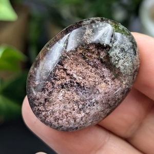 Pietra <span class=keywords><strong>di</strong></span> Palma Verde Fantasma Lucidata all'Ingrosso per Creazione <span class=keywords><strong>di</strong></span> Gioielli Fai-da-Te - Product Image 3