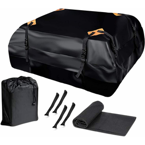 custom logo waterproof PVC large capacity parachute rooftop cargo bag for traveling camping outdoor weekends