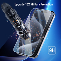 Protection d'écran en verre trempé transparent pour iPhone 5 6 7 8 6P 7P 8P