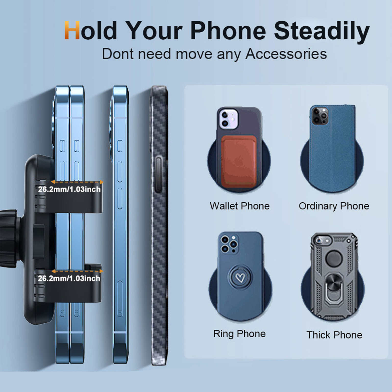 360° Rotating Suction Cup Car Phone Holder for Dashboard - CP-K2 Model | Shenzhen New Dream