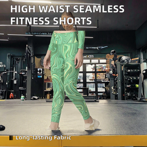 Leggings taille haute pour femmes, élastiques, sans coutures, effet push-up, pour le fitness, le yoga, la course à pied, vêtements décontractés, 100% fibre de bambou - Product Image 2