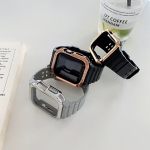 สายนาฬิกา TPU รุ่นใหม่ ปี <span class=keywords><strong>2021</strong></span> พร้อมเคสสำหรับ <span class=keywords><strong>Apple</strong></span> <span class=keywords><strong>Watch</strong></span> 1/2/3/4/5/6/7 สายแบบสปอร์ต - Product Image 2