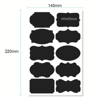 Autocollant adhésif pour tableau noir Autocollant auto-adhésif en vinyle noir brillant pour enfants